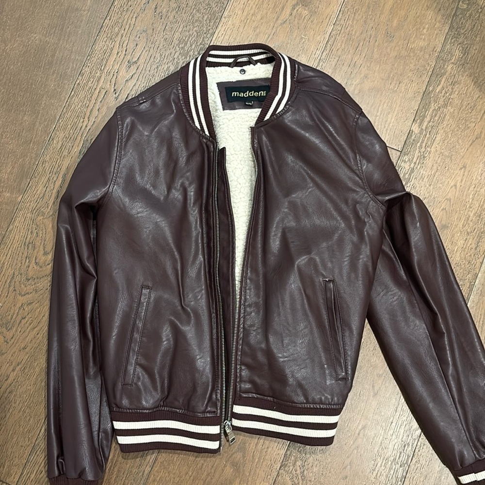MaddenVegan leather Bomber Jacket
